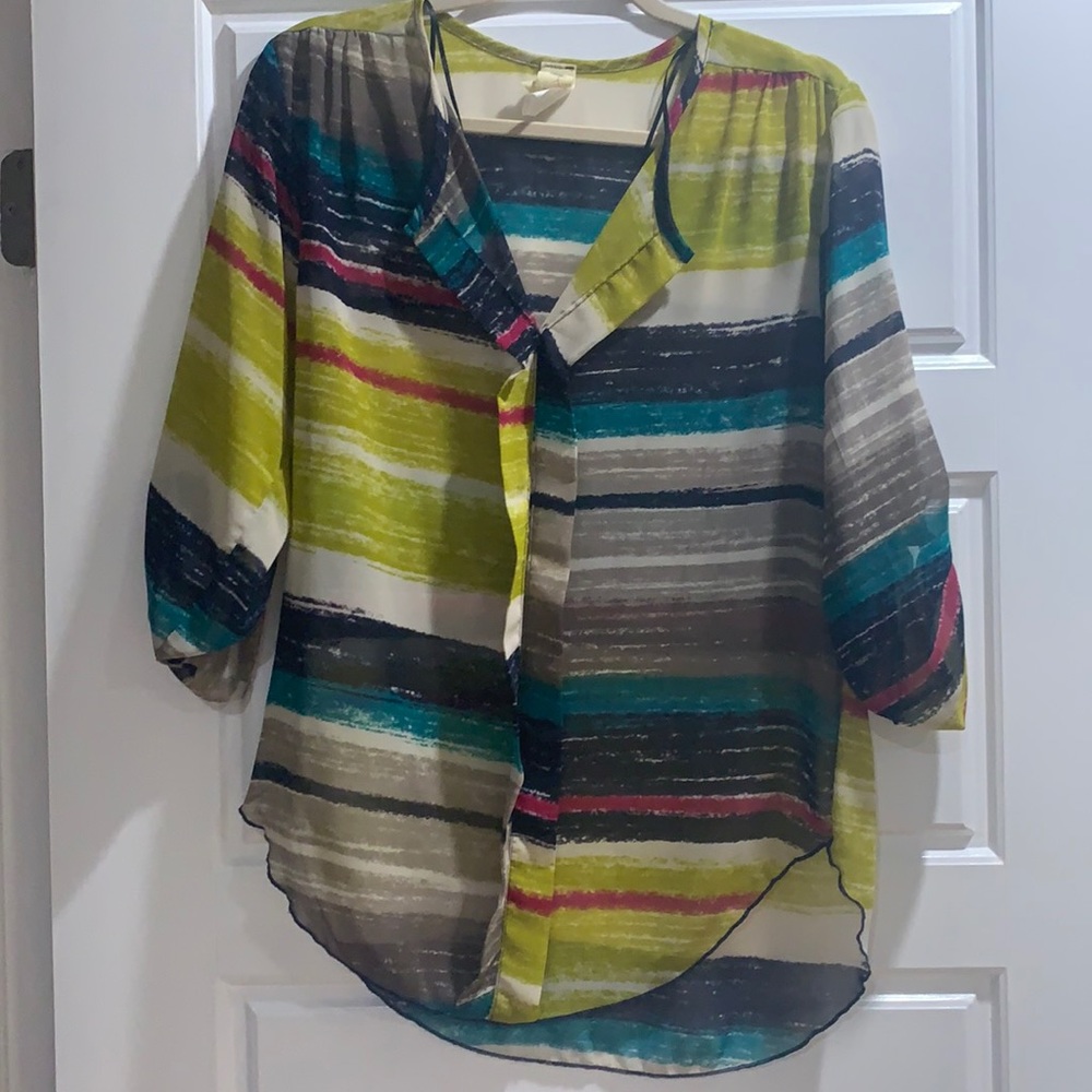 Needle and Thread Multi colored top Medium